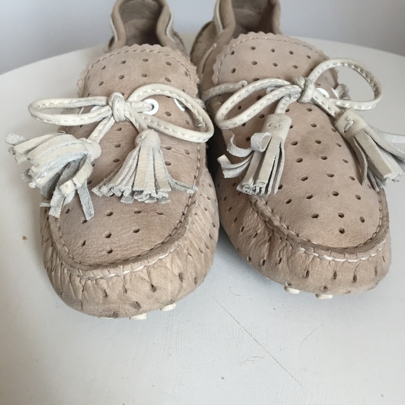 COACH Women's Tan Driving Moccasin Size 6M - Picture 4 of 8